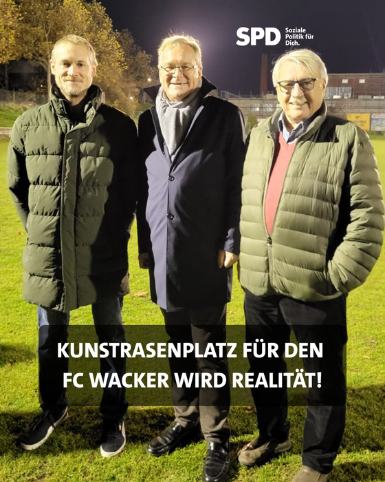 Spatenstich beim FC Wacker