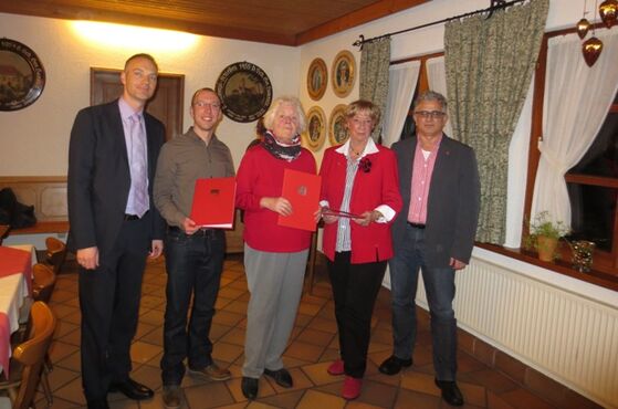 vl: Dieter Stößel, Christian Lang, Elsa Braun, Edith Zumkley-Scholz, Felix Holland